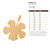 Hibiscus Wood Cutout for Crafts, Unfinished Baltic Birch Craft Shape