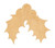 Holly Wood Cutout Craft Blank, Unfinished Baltic Birch DIY Shape for Crafts and Decor