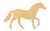 Horse 1 Wood Cutout Craft Blank, Unfinished Baltic Birch DIY Shape for Crafts and Decor