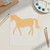 Horse 3 Wood Cutout Craft Blank, Unfinished Baltic Birch DIY Shape for Crafts and Decor