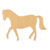 Horse 3 Wood Cutout - Unfinished Baltic Birch Craft Shape