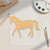 Horse 3 Wood Cutout - Unfinished Baltic Birch Craft Shape
