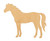 Horse Wood Cutout Craft Blank, Unfinished Baltic Birch DIY Shape for Crafts and Decor