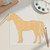 Horse Wood Cutout - Unfinished Baltic Birch Craft Shape