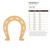 Horseshoe 2 Wood Cutout - Unfinished Baltic Birch Craft Shape