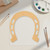 Horseshoe 3 Wood Cutout - Unfinished Baltic Birch Craft Shape