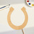 Horseshoe 3 Wood Cutout for Crafts, Unfinished Baltic Birch Craft Shape