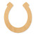 Horseshoe 5 Wood Cutout - Unfinished Baltic Birch Craft Shape