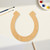 Horseshoe 5 Wood Cutout - Unfinished Baltic Birch Craft Shape