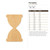 Hourglass Wood Cutout - Unfinished Baltic Birch Craft Shape