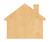 Houseoutline Wood Cutout Craft Blank, Unfinished Baltic Birch DIY Shape for Crafts and Decor