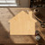 Houseoutline Wood Cutout Craft Blank, Unfinished Baltic Birch DIY Shape for Crafts and Decor