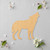 Howling Wolf Wood Cutout - Unfinished Baltic Birch Craft Shape