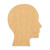 Human Head Wood Cutout - Unfinished Baltic Birch Craft Shape