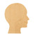 Human Head Wood Cutout for Crafts, Unfinished Baltic Birch Craft Shape