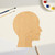 Human Head Wood Cutout for Crafts, Unfinished Baltic Birch Craft Shape