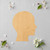 Human Head Wood Cutout for Crafts, Unfinished Baltic Birch Craft Shape