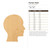 Human Head Wood Cutout for Crafts, Unfinished Baltic Birch Craft Shape