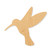 Hummingbird Wood Cutout - Unfinished Baltic Birch Craft Shape