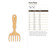 Hand Rake Wood Cutout for Crafts, Unfinished Baltic Birch Craft Shape, DIY Wood Blank