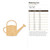 Watering Can Wood Cutout - Unfinished Baltic Birch Craft Shape