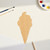 Ice Cream Cone Wood Cutout for Crafts, Unfinished Baltic Birch Craft Shape