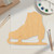 Ice Skate Wood Cutout - Unfinished Baltic Birch Craft Shape
