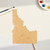 Idaho Wood Cutout for Crafts, Unfinished Baltic Birch Craft Shape