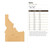 Idaho Wood Cutout for Crafts, Unfinished Baltic Birch Craft Shape