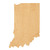 Indiana Wood Cutout for Crafts, Unfinished Baltic Birch Craft Shape