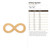 Infinity Symbol Wood Cutout - Unfinished Baltic Birch Craft Shape