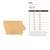 Iowa Wood Cutout - Unfinished Baltic Birch Craft Shape