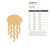 Jellyfish 2 Wood Cutout - Unfinished Baltic Birch Craft Shape