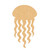 Jellyfish 2 Wood Cutout for Crafts, Unfinished Baltic Birch Craft Shape