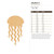 Jellyfish 2 Wood Cutout for Crafts, Unfinished Baltic Birch Craft Shape