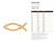 Jesus Fish Wood Cutout Craft Blank, Unfinished Baltic Birch DIY Shape for Crafts and Decor