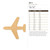 Jet 4 Wood Cutout - Unfinished Baltic Birch Craft Shape