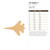 Jet Fighter 2 Wood Cutout - Unfinished Baltic Birch Craft Shape