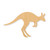 Kangaroo Wood Cutout - Unfinished Baltic Birch Craft Shape