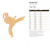 Karate Girl Wood Cutout Craft Blank, Unfinished Baltic Birch DIY Shape for Crafts and Decor