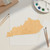 Kentucky Wood Cutout for Crafts, Unfinished Baltic Birch Craft Shape