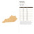 Kentucky Wood Cutout for Crafts, Unfinished Baltic Birch Craft Shape