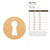 Key Hole Wood Cutout - Unfinished Baltic Birch Craft Shape