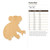 Koala Bear Wood Cutout - Unfinished Baltic Birch Craft Shape