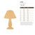 Lamp Wood Cutout - Unfinished Baltic Birch Craft Shape