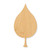 Leaf Wood Cutout - Unfinished Baltic Birch Craft Shape