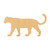 Leopard Wood Cutout for Crafts, Unfinished Baltic Birch Craft Shape