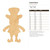 Leprechaun Wood Cutout Craft Blank, Unfinished Baltic Birch DIY Shape for Crafts and Decor
