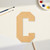 Letter C Wood Cutout - Unfinished Baltic Birch Craft Shape