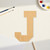 Letter J Wood Cutout - Unfinished Baltic Birch Craft Shape
